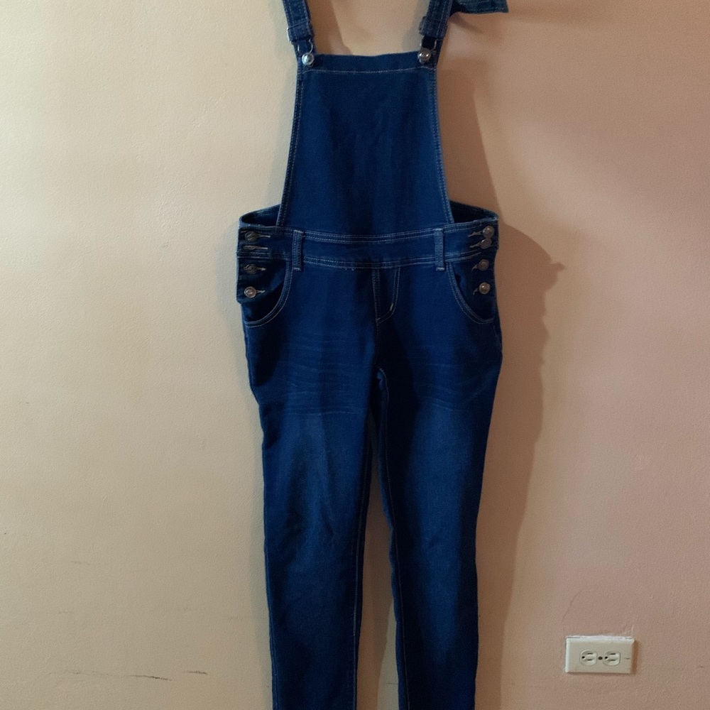 Overall Demin Jegging Dark Wash Jean
